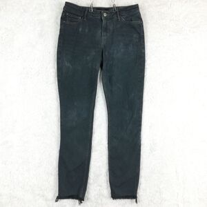 Lucky Brand Womens Jeans‎ Lolita Skinny Denim Forest Green Raw Hem Stretch 4